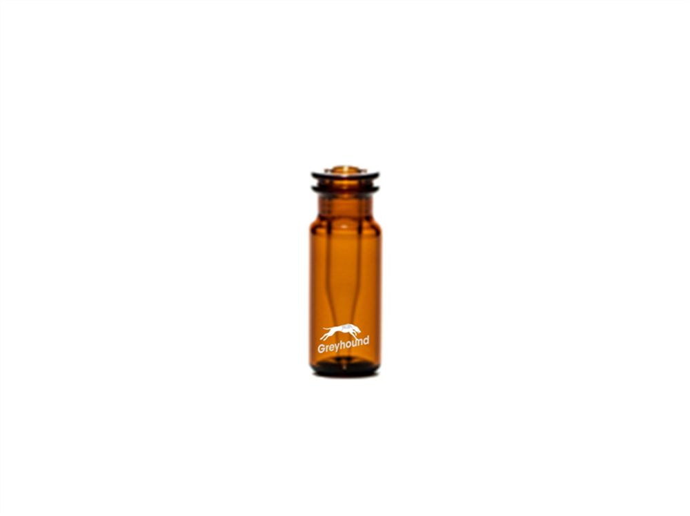 Picture of 250µL Crimp Top/Snap Top Fused Insert Vial, Base Bonded, Amber Glass, 11mm Crimp Finish, Q-Clean